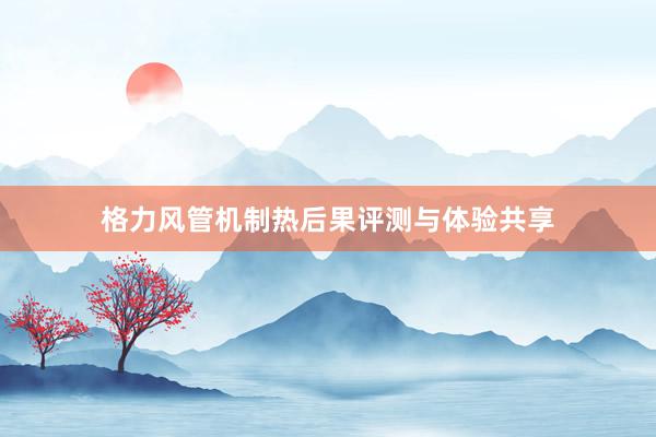格力风管机制热后果评测与体验共享
